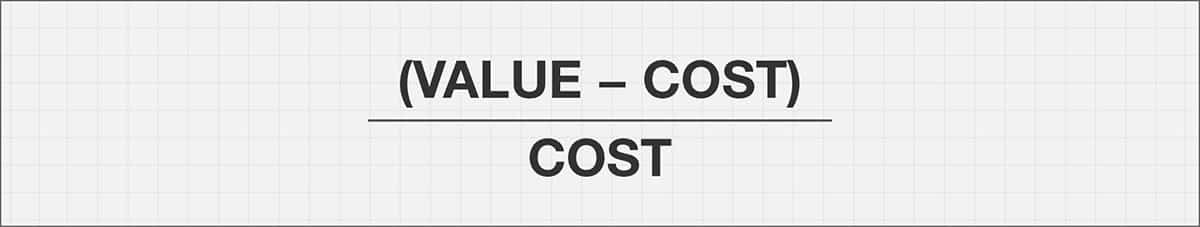 Value cost formula graphic