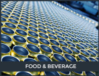 Bild von Produktbehältern. CMMS-Lösung für die Lebensmittel- und Getränkeindustrie.