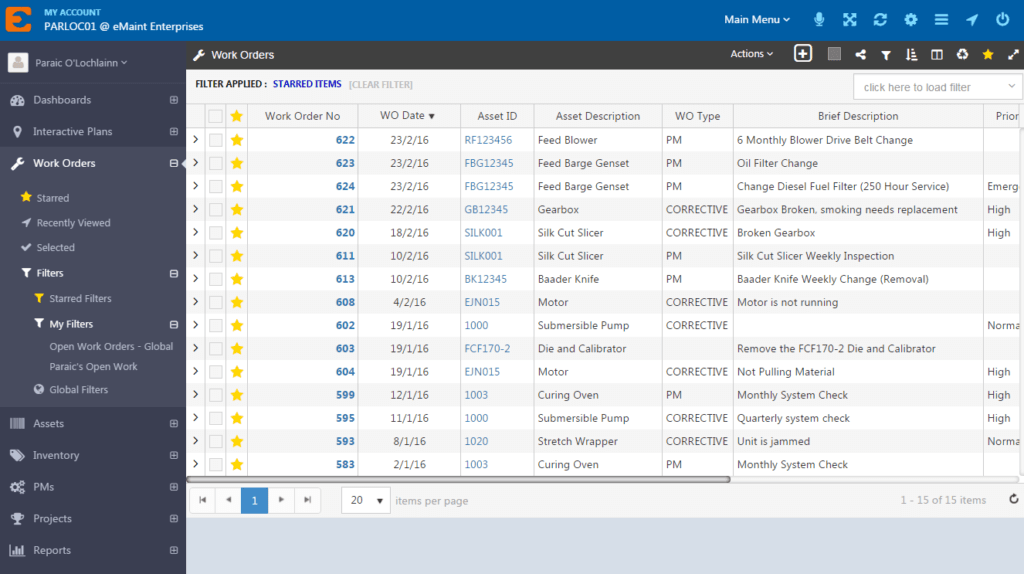 work order management software emaint cmms free work order system
