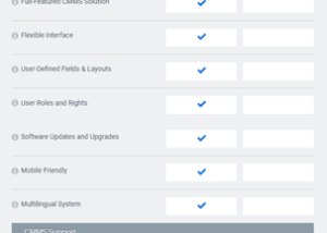 eMaint CMMS Comparison Menu Dropdown Icon