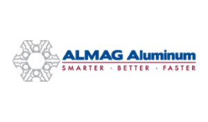 almag logotipo de alumínio emaint