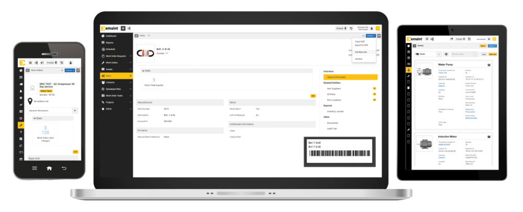 Gestión de inventario con eMaint CMMS