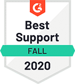 G2 Best Support award - Fall 2020