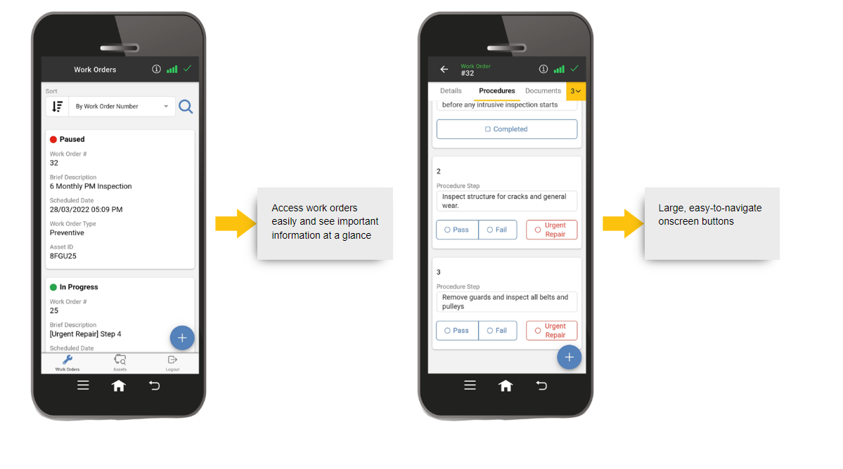 Mobile Work Orders with Fluke Mobile, the eMaint Mobile CMMS App