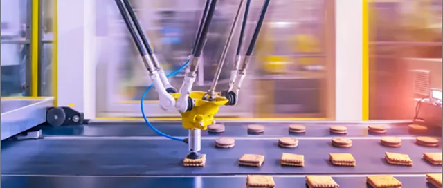 Automated cracker sandwich assembly line