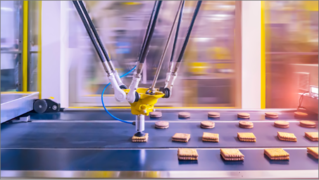 Automatisierte Cracker-Sandwich-Fertigungsstraße