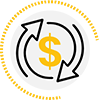Ícone do sinal do dólar