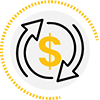 icon_financial-management_100x100px Ícone do sinal do dólar