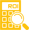 Icono de calculadora de ROI
