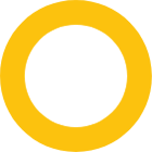 100% doughnut chart icon