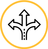 three flexible plans icon