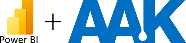 Power BI and AAK logos